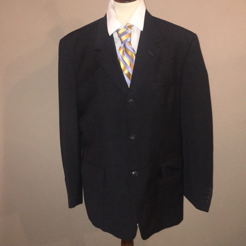 H&M black suit jacket in 42S